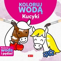 Dragon Koloruj wodą. Kucyki Justyna Tkocz - Kolorowanki, wyklejanki - miniaturka - grafika 1
