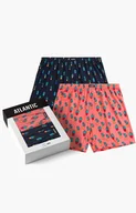Majtki damskie - Atlantic 2-pack bokserki męskie luźne 2MBH-005-GRA/KOR, Kolor granatowo-koralowy, Rozmiar 2XL, ATLANTIC - Primodo.com - miniaturka - grafika 1
