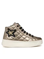 Buty dla dziewczynek - Geox Sneakersy J Mikiroshi Girl J46DVA 000NF C2229 S Złoty - miniaturka - grafika 1