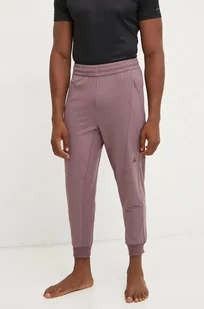 adidas Performance spodnie treningowe Designed for Training kolor różowy gładkie JE8032 - Spodnie męskie - miniaturka - grafika 1