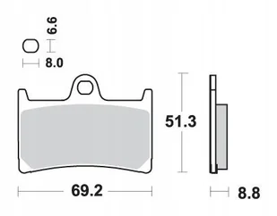 Sbs Klocki Hamulcowe Kh252 / Kh380 Track And Sport Sinter Kolor Złoty - Klocki hamulcowe - miniaturka - grafika 1