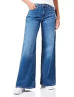 Spodnie damskie - ICHI Damskie spodnie IHTWIGGY Wide, 19037/Medium Blue, 32/32, 19037/Medium Blue, 32W / 32L - miniaturka - grafika 1