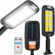 Lampy ogrodowe - Lampa solarna LED COB Latarnia uliczna z czujnik + pilot SuperLED - miniaturka - grafika 1
