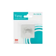 Wieszaki łazienkowe - Wieszak samoprzylepny Timo "1" srebrny - miniaturka - grafika 1