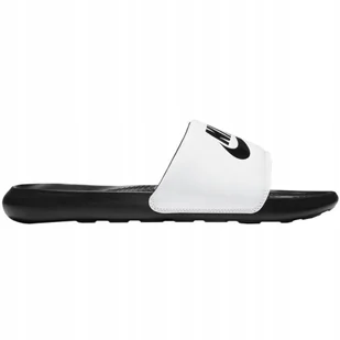 Klapki męskie Nike Victori One Shower Slide biało-czarne CN9675 005 46 - Klapki i japonki męskie - miniaturka - grafika 1