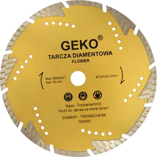 Geko tarcza diamentowa 230mm"flower" G00290 - Tarcze do pił - miniaturka - grafika 1