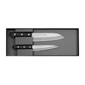 Noże kuchenne - Tojiro Basic VG-10 Zestaw Nóż Santoku 16,5 cm + uniwersalny 13,5 cm - miniaturka - grafika 1