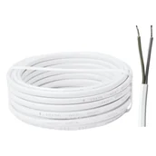 Przewody elektryczne - Przewód OMYP 2 x 1 10 m biały AKS Zielonka - miniaturka - grafika 1