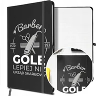 Notesy i bloczki - NOTES A5 z Gumką Prezent dla BARBERA Twoje IMIĘ - miniaturka - grafika 1