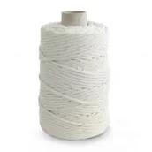 Zabawki kreatywne - Dalprint Sznurek bawełniany do makramy 5mmx100m biały - miniaturka - grafika 1