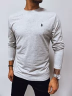 Koszulki męskie - Longsleeve męski szary Dstreet LX0565-3XL - miniaturka - grafika 1