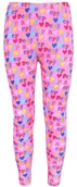 Legginsy - Różowe legginsy dziewczęce, kolorowe napisy Świnka Peppa 7 lat 122 cm - miniaturka - grafika 1