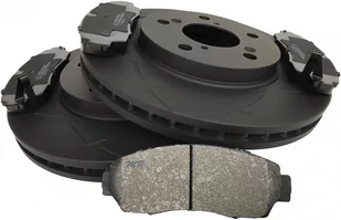 Przednie klocki + NACINANE tarcze hamulcowe Honda Odyssey 2005-2010 - Tarcze hamulcowe - miniaturka - grafika 2