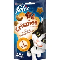 Przysmaki dla kotów - Felix Crispies 8 x 45 g Wołowina i kurczak - miniaturka - grafika 1
