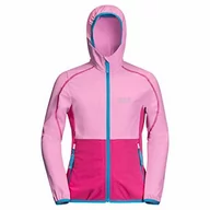 Kurtki i płaszcze dla dziewczynek - Jack Wolfskin Dziewczęca kurtka softshell Turbulence Girls różowy fioletowy 164 - miniaturka - grafika 1