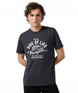 Koszulki męskie - T-shirt Wrangler AMERICANA TEE 112362790 Faded Black 5XL - miniaturka - grafika 1