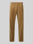 Spodnie sportowe męskie - Spodnie dresowe o kroju relaxed fit z elastycznym pasem - miniaturka - grafika 1