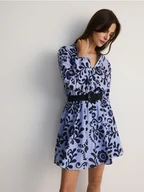 Sukienki - Reserved - Wzorzysta sukienka mini - wielobarwny - miniaturka - grafika 1