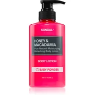 Balsamy i oliwki dla dzieci - KUNDAL Honey & Macadamia Baby Powder odżywcze mleczko do ciała o działaniu nawilżającym 500 ml - miniaturka - grafika 1