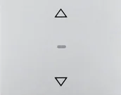 Gniazdka elektryczne - Hager Polo Przycisk żaluzjowy komfort alu lakierowany K.5 85241177 85241177 - miniaturka - grafika 1