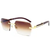 Okulary przeciwsłoneczne - Damskie okulary przeciwsłoneczne wąskie - miniaturka - grafika 1