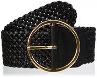 Paski - PIECES Women's PCJANNI Waist Belt D2D pasek, czarny/szczegóły: złoty, 75 - miniaturka - grafika 1