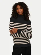 Swetry damskie - Kaffe Golf 10509063 Czarny Regular Fit - miniaturka - grafika 1