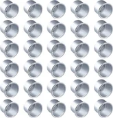 Świeczniki - 30x WKŁAD MINI DO ŚWIEC ŚWIECZNIKÓW MAŁA FORMA NA WOSK ALUMINIUM 22mm - miniaturka - grafika 1