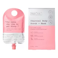 Peelingi do ciała - Frank Body Charcoal Body Scrub & Mask (140g) - miniaturka - grafika 1