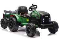 Pojazdy elektryczne dla dzieci - Traktor Na Akumulator CH9959B Z Przyczepą Ciemno Zielony 24V - miniaturka - grafika 1