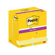 Etykiety samoprzylepne i bloki etykiet - Karteczki Post-it Super Sticky 76x127mm (655-12SSCY) żółte (12x90) - miniaturka - grafika 1