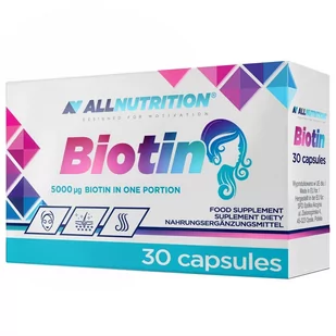 ALLNUTRITION Biotin 30caps - Nutrikosmetyki - miniaturka - grafika 1