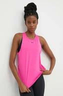 Koszulki sportowe damskie - Reebok top treningowy Lux Chill Athletic kolor różowy 100076124 - miniaturka - grafika 1