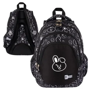 St. Right Plecak Szkolny Czterokomorowy Clever Bunny 23l - Plecaki szkolne i tornistry - miniaturka - grafika 1