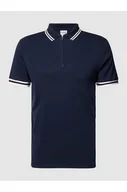 Koszulki męskie - Koszulka polo o kroju slim fit z detalem z logo model TOULOUSE - Selected Homme - miniaturka - grafika 1
