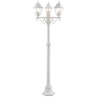 Zewnętrzna lampa stojąca Nissie 90995A05 Brilliant latarnia biała - Lampy ogrodowe - miniaturka - grafika 1