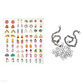 Zestawy biżuterii dla kobiet - Bransoletki Z Zawieszkami Diy Łańcuszek Tęczowe Kształty - miniaturka - grafika 1