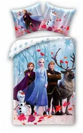 Pościel dla dzieci - Pościel 140x200 Frozen Kraina Lodu Anna Elsa - miniaturka - grafika 1