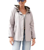 Kurtki damskie - Damska kurtka parka przejściowa z kapturem WIOLA-40 - miniaturka - grafika 1