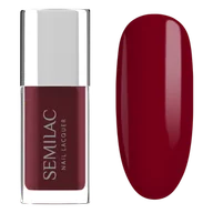 Lakiery hybrydowe - Semilac Lakier klasyczny Nail Laquer, 110 Classic Red - miniaturka - grafika 1