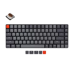 Keychron K3 V2 Slim Led Gateron Brown K3-A3 jasnoszara - Klawiatury - miniaturka - grafika 1