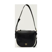 Torebki damskie - Pinko Skórzana torebka na ramię AROUND MINI - miniaturka - grafika 1