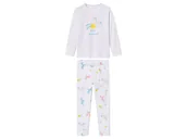 Piżamy dla dziewczynek - lupilu® Piżama dziewczęca z bawełny (98 - 104, Biały) - miniaturka - grafika 1