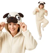 Stroje karnawałowe - Piżama Onesie Kigurumi Kostium Przebranie Mops S: 145 - 155cm - miniaturka - grafika 1