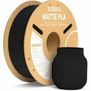 Filament PLA Matte ELEGOO Czarny 50.203.0250 - Filamenty i akcesoria do drukarek 3D - miniaturka - grafika 1
