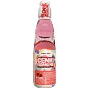 Soki i napoje niegazowane - Napój Ramune Strawberry 200ml Genki - miniaturka - grafika 1