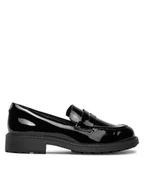 Półbuty damskie - Clarks Lordsy Orinoco 2 Penny 261747874 Czarny - miniaturka - grafika 1