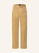 Spodnie męskie - Boss Jeansy Akron Regular Fit beige - BOSS - miniaturka - grafika 1