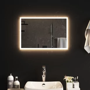 vidaXL Lustro łazienkowe z LED, 40x60 cm - Lustra - miniaturka - grafika 1