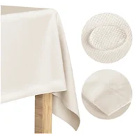 Obrusy i serwetki - Obrus 120x260 Plamoodporny Klasyczny Elegant Krem Jasny Beż - miniaturka - grafika 1
